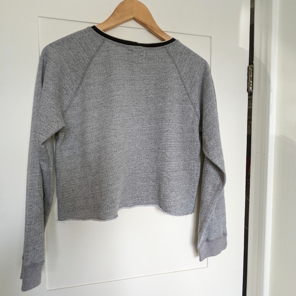 Monrow Cropped Sweatshirt | Size M - Picture 3 of 7